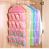 10 Pockets Double side underwear closet storage and organization storage bag