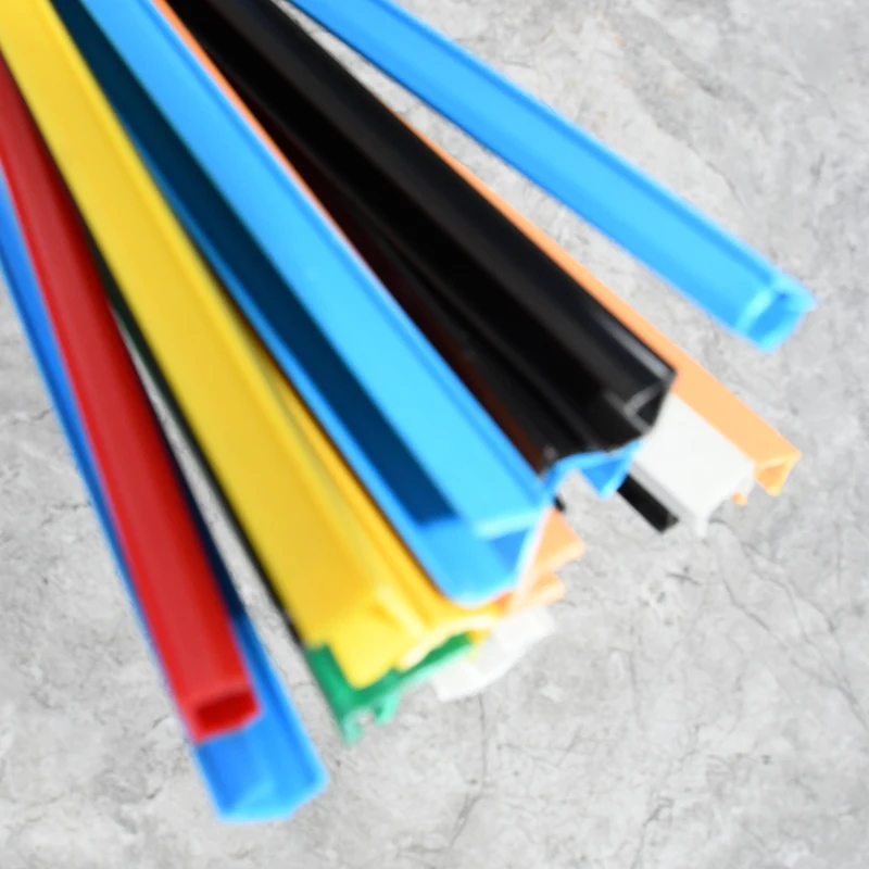 

Different Color PVC Cover Soft 10 T-Slot Strip Covers for Decorating Aluminum Profiles T Slot Cover