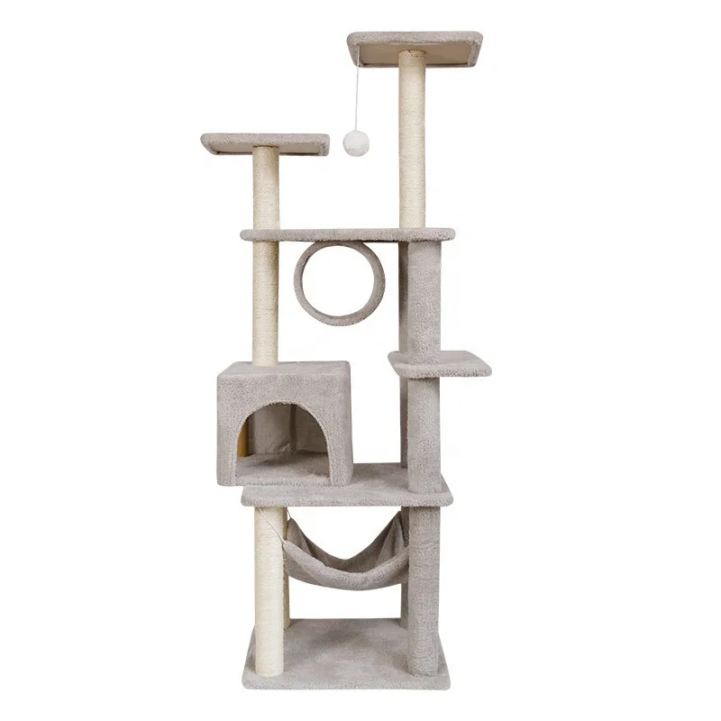 

Cave House Medium Cat Tree Playing Cat Tower with Sisal Scratching Post Climbing Frame Pet House cat tree