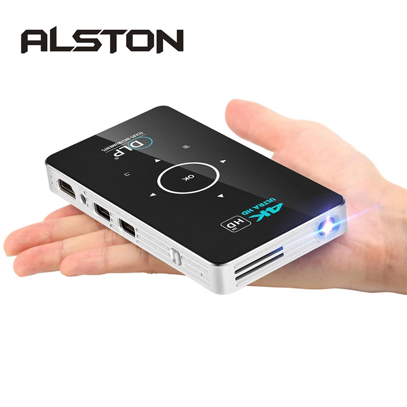 

ALSTON C6 2G/32G Mini 4K DLP Android 9.0 Projector WiFi Portable Outdoor Movie Video Home Cinema