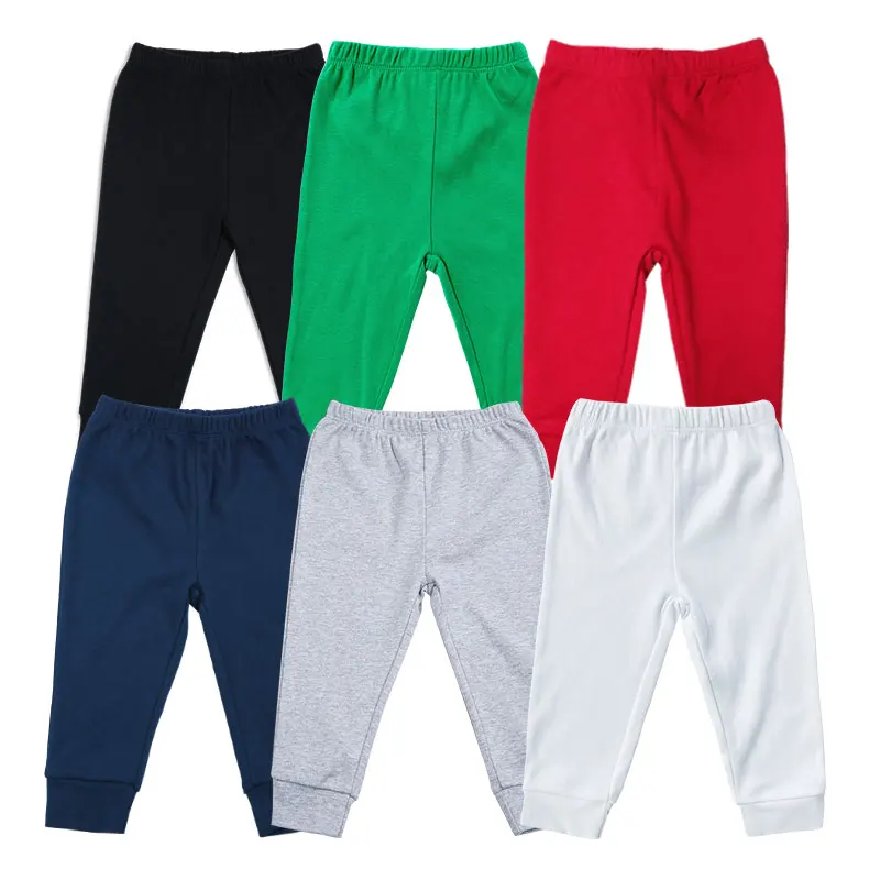 

Amazon Hot Selling Baby leggings spring and fall Baby Boy pants Solid Color Baby Pants, Black,gray,blue,red