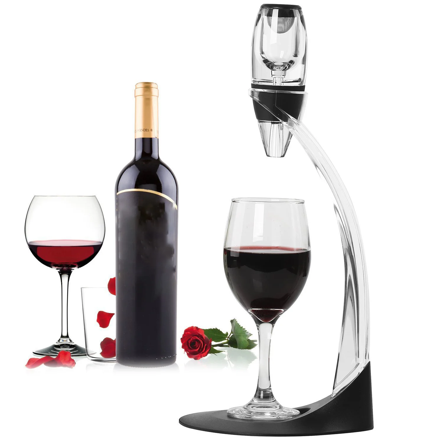 

Wholesale Custom Easily Aerates Wine Decanter Tower Stand Set Red Pourer, Customized