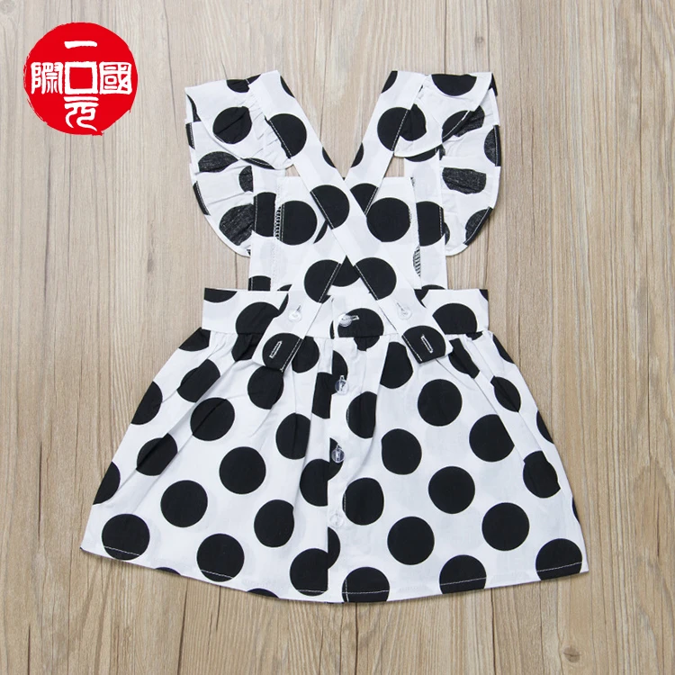

Children's 2021 summer new polka dot girls dress