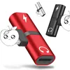 2 in 1 Dual 8 pin Port Audio + Charging Adapter Splitter For iPhone X/XS/XR