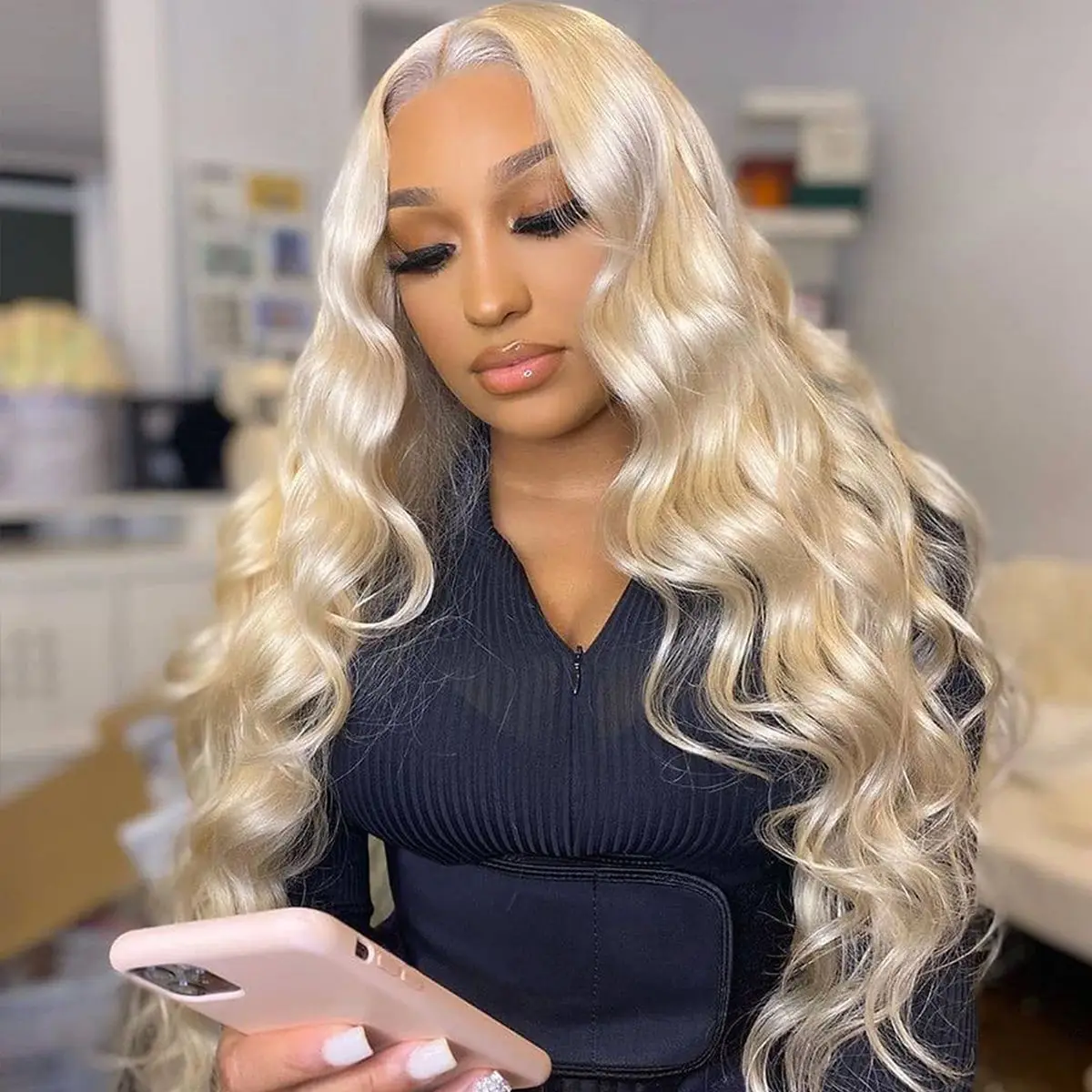 

Virgin Hair Bundle Hair Vendor,22 Inch Body Wave Bundle,613 Brazilian Human Hair Weave Bundle