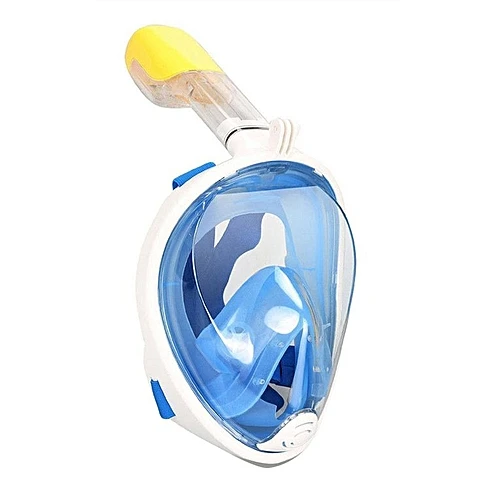 

2022 Natural Breathing Full Face Snorkel Mask, Panoramic Diving Mask 180 Degree View With Mount