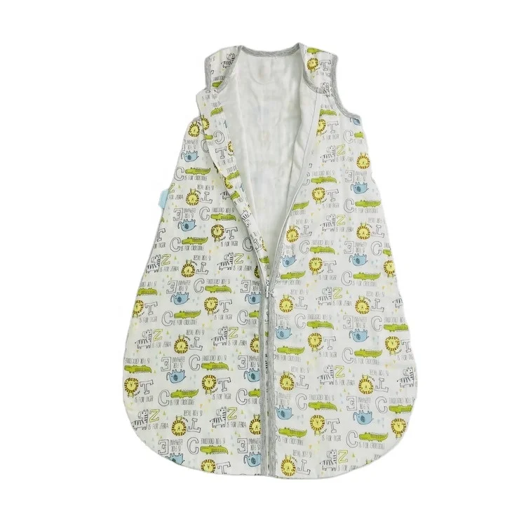 

Zoo Letter Pattern Double Layer Cotton Summer Newborn Baby Sleeping Bag