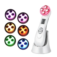 

Private Label Portable 5 In 1 Multifunctional Skin Tightening Facial Cool Warm Led Home RF EMS Beauty Instrument