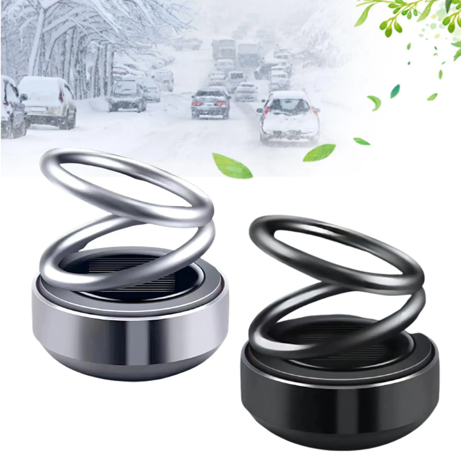 

Vehicle Microwave Molecular Deicing Instrument car solar perfume mini portable kinetic heater car aroma diffuser for car