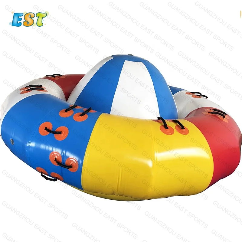 

Inflatable towable game water ride spinner games UFO inflatable disco boat, As the picture
