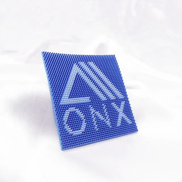 

custom silicone printed logo rubber patches for clothing with Toothbrush Printed, Custom color