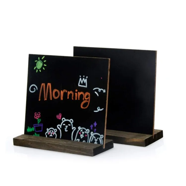 wooden chalkboard table signs
