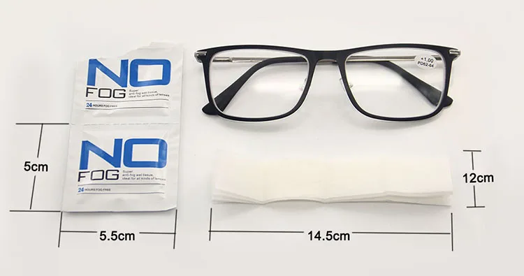 Anti fog wet tissue for all kinds of lenses