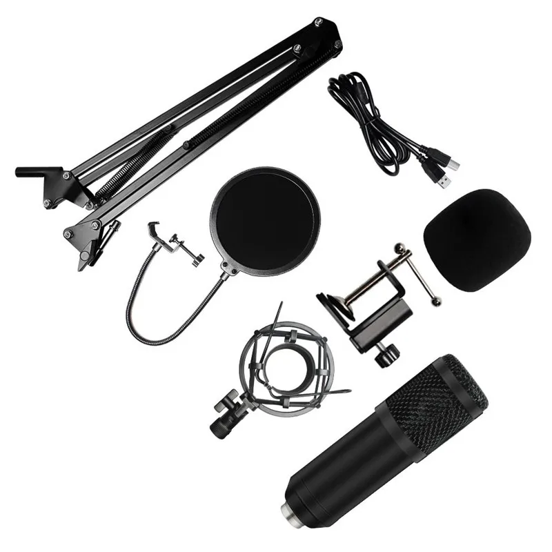 

Xiaokoa BM800 microphone condenser USB mic karaoke recording condenser microphone