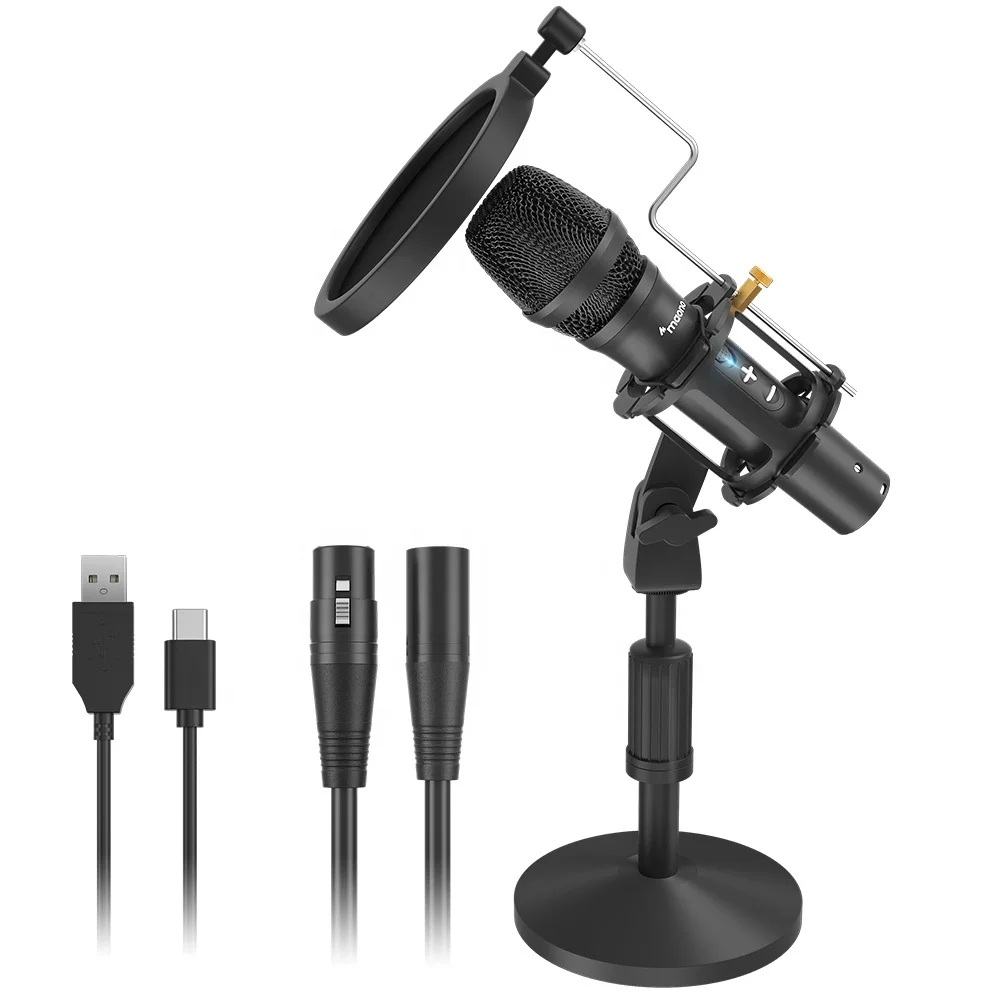 

MAONO Professional XLR or USB Dynamic Microphone Live Streaming Kit Jobs from Home Desktop Recording Microphones