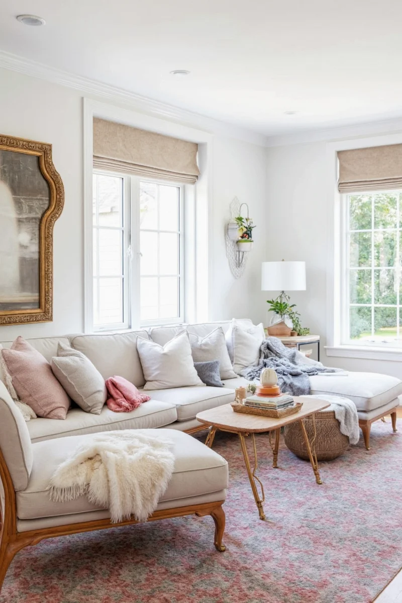 Final view of a well-decorated family-friendly room