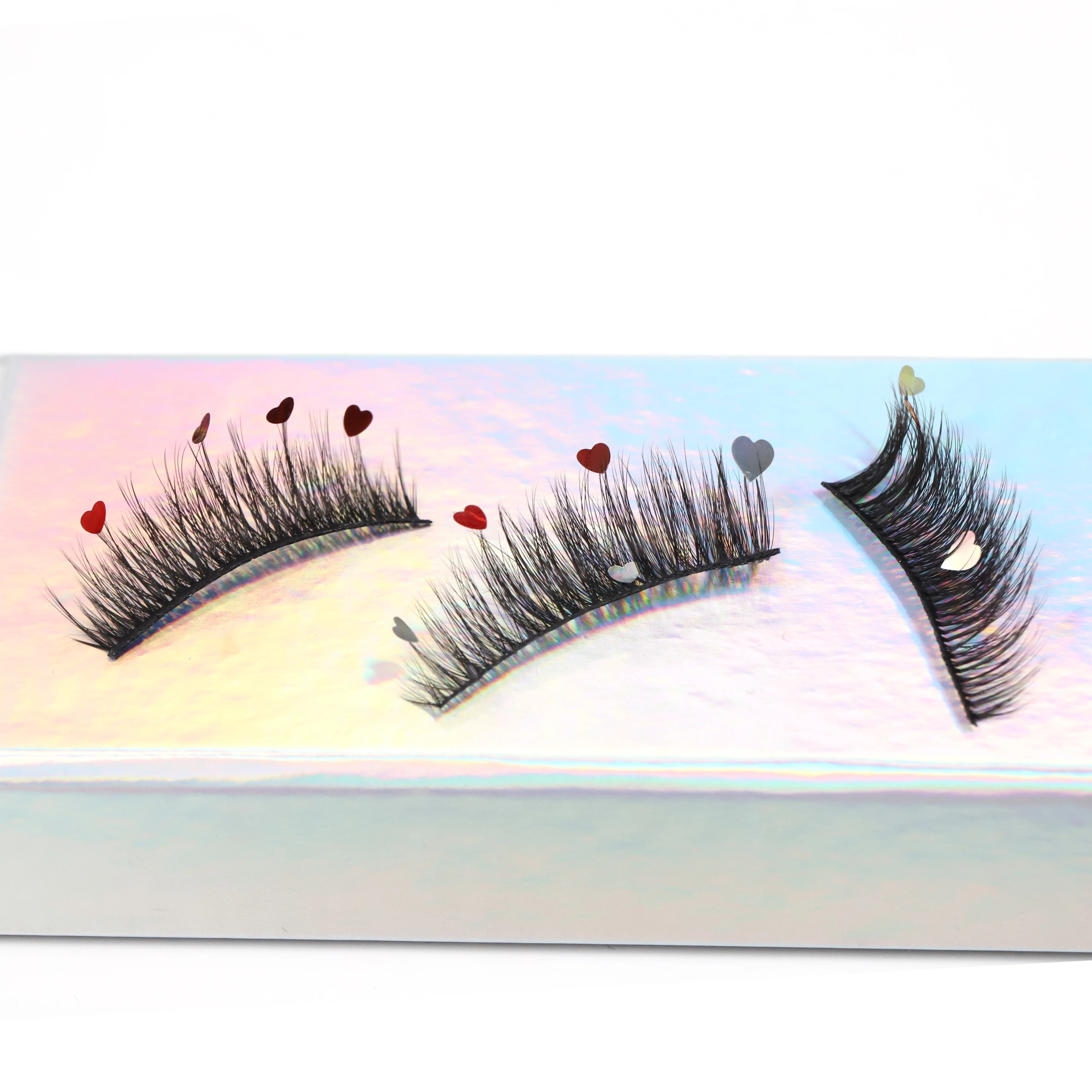 

Hot Sale 3d Faux Mink Eyelashes False Eyelash 100% Real Mink Fur False Eyelashes Handicraft, Natural black