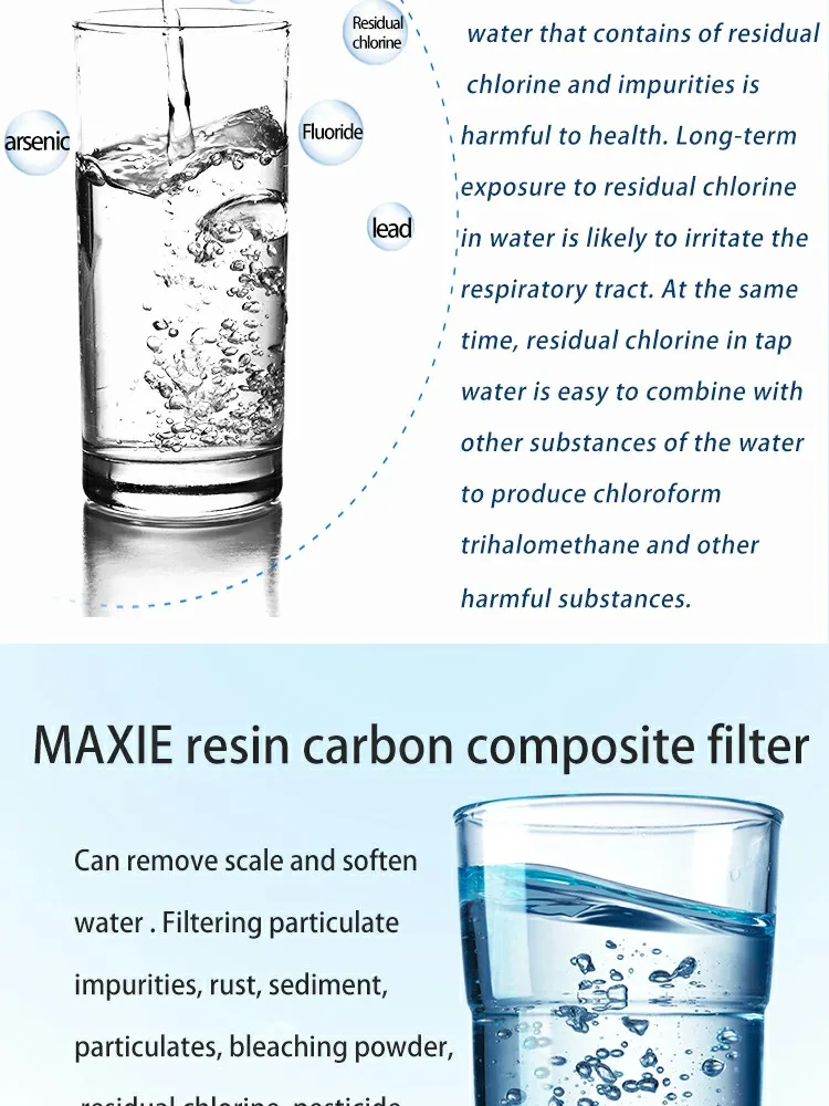 ion exchange resin water softener pitcher desktop water filter jug