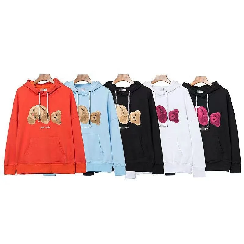 

new brand cotton bear fall long sleeve palm angel tracksuit mens hoodies