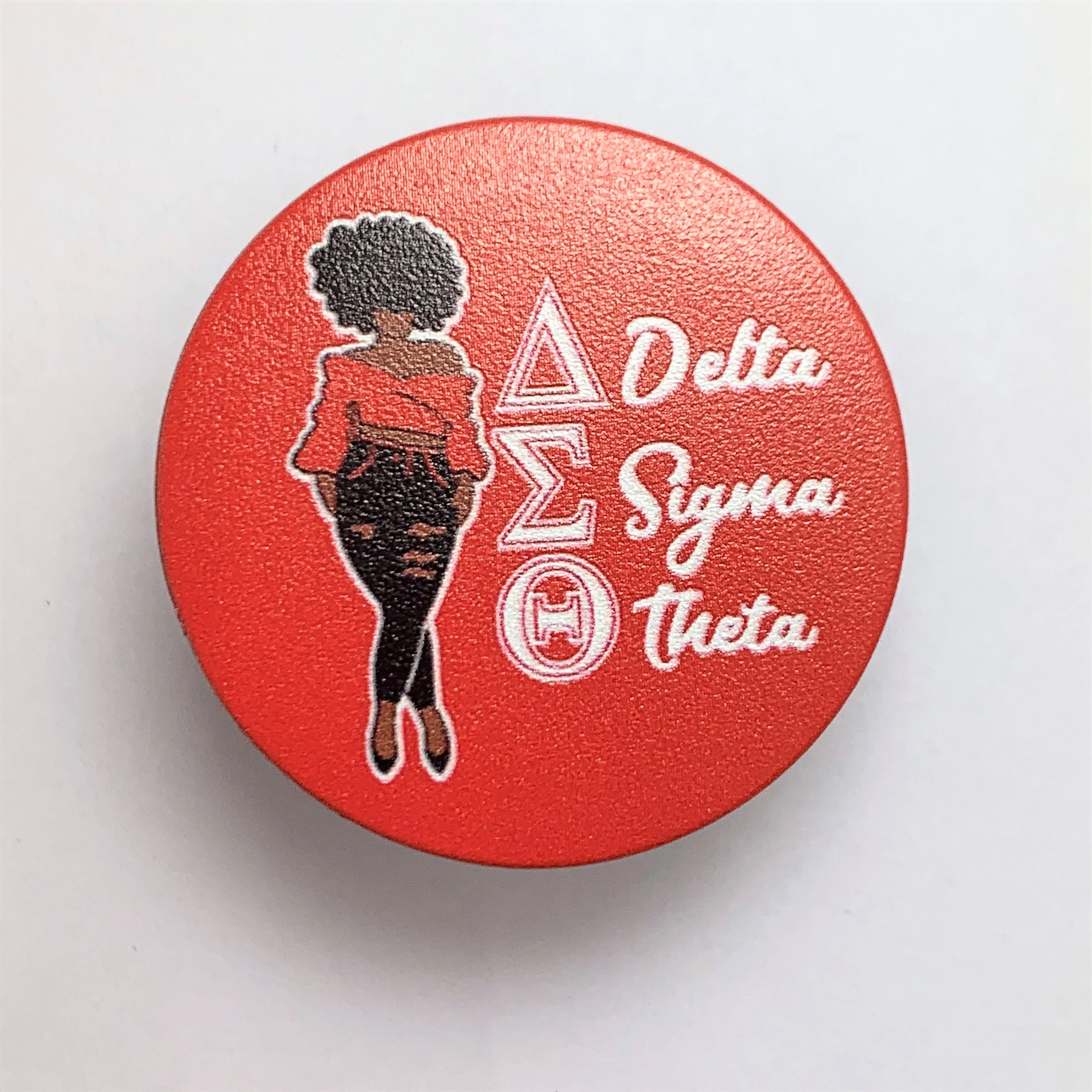 

Popular New Design Red Greek Letters Phone Stand Stickers Id Card Holder Phone Stand for Sorority Gifts Idea, Customized color