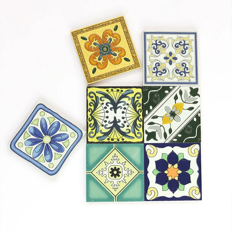 Porcelain Wall Ceramic Floor Tile Color Glazed Floor Tile Popular Flower Design Wall Tiles