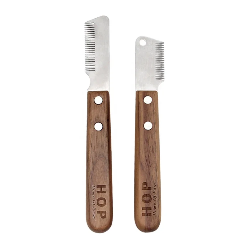 

Factory Wholesale Classical Style Wooden Handle Pet Detangling Hair Comb Dog Cutting Comb, Brown