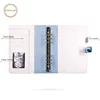 Customized button and transparent window traveler's planner notebook