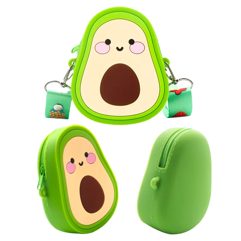 

Key Storage Bag wallets Silicone Coin Purse zipper coin purse with cute girl purses Girls Pouch Keychain silicone bag for kids, Multiple colors