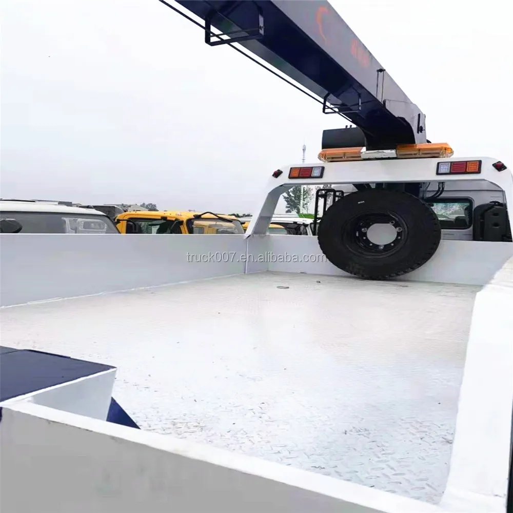 6x4 Flat Bed With Side Wall 10tons 6500mm Flatbed Slide Down Wrecker