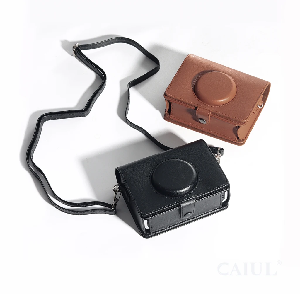 

Caiul Exclusive Retro Case Instax Mini EVO Litchi leather Camera Bag for Fujifilm Instax Mini EVO Hybrid Instant Camera