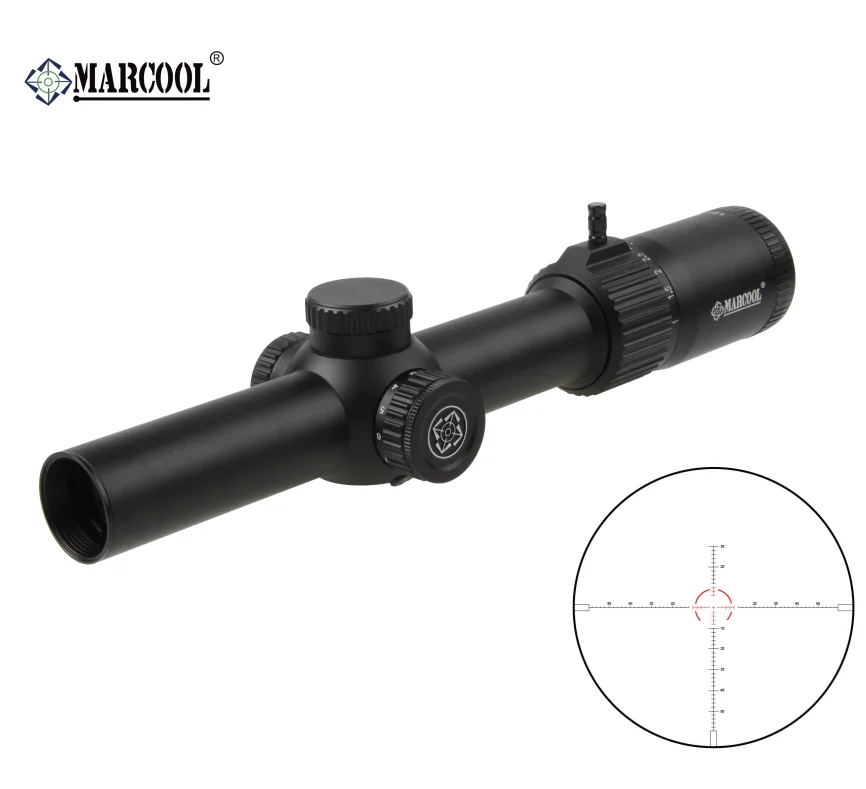 

Marcool 1-10x24 Second Focal Plane(SFP) Rifle Scope, Illuminated Etched Reticle Tactical Shooting Scope