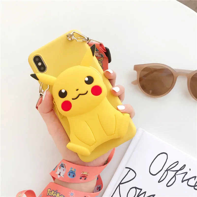 

Zipper Wallet Cartoon Phone Cases for dropshipping, As pictures