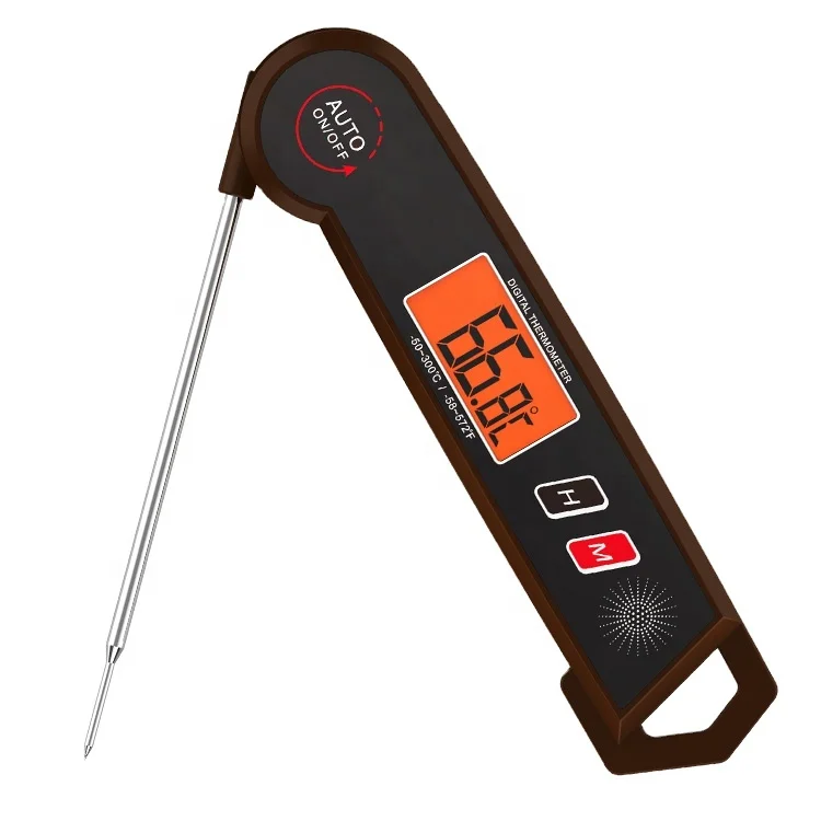 

New 2021 Amazon Hot Foldable Probe Waterproof Digital Cook Thermometer
