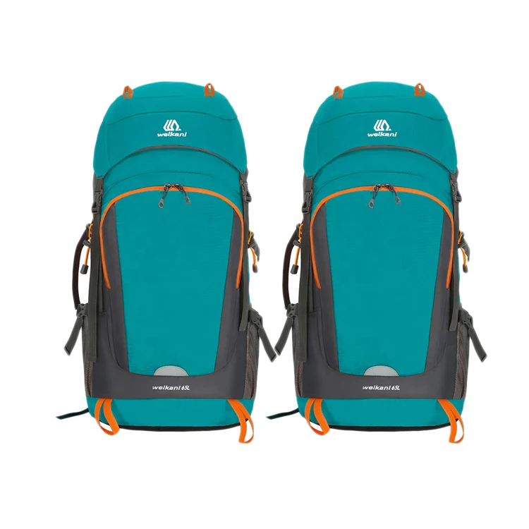 

Factory wholesale outdoor men's sports fitness Backpack, Lake blue, black, orange, blue