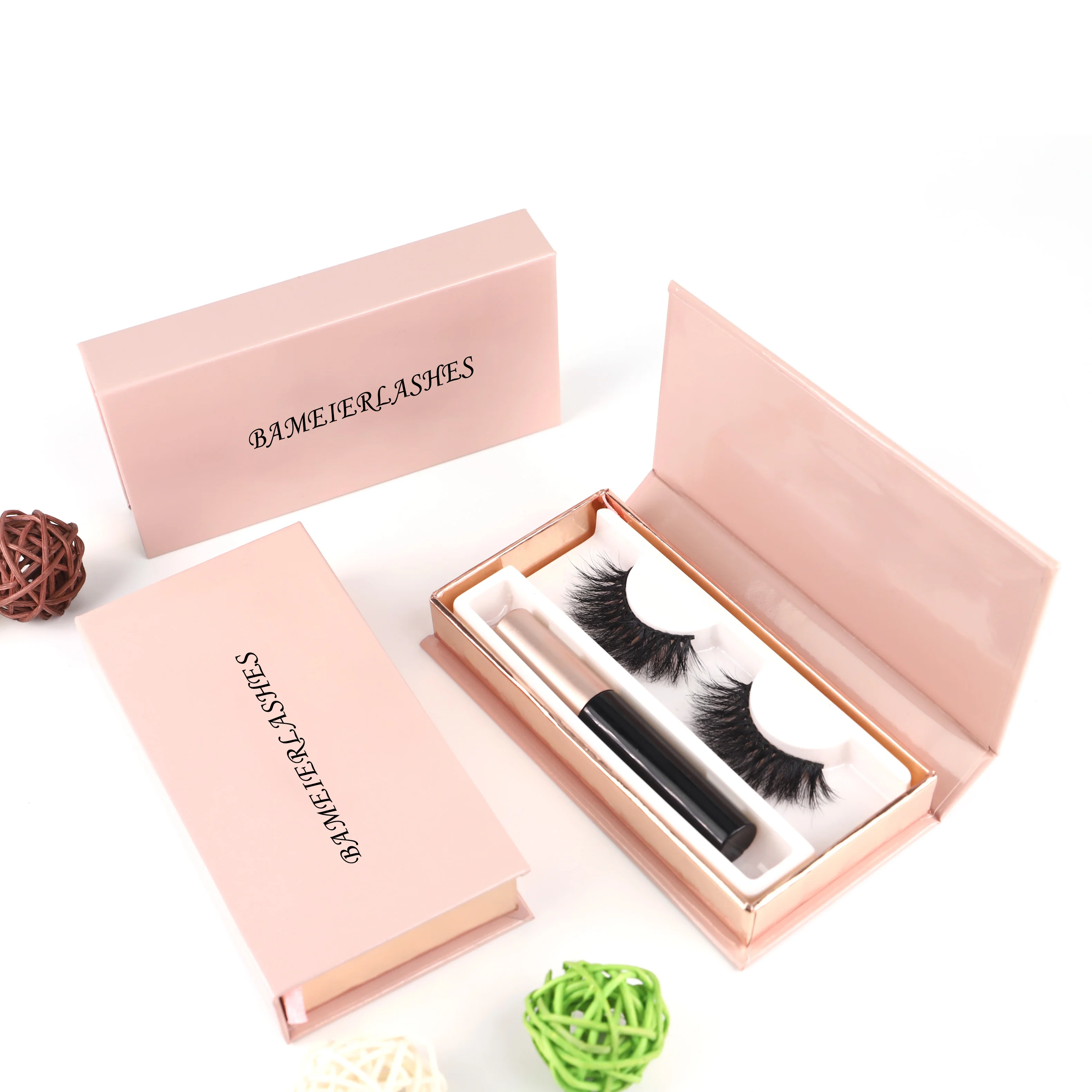 

Private Label High Quality Bulk Lashes 25mm 3D Real Mink Eyelashes
