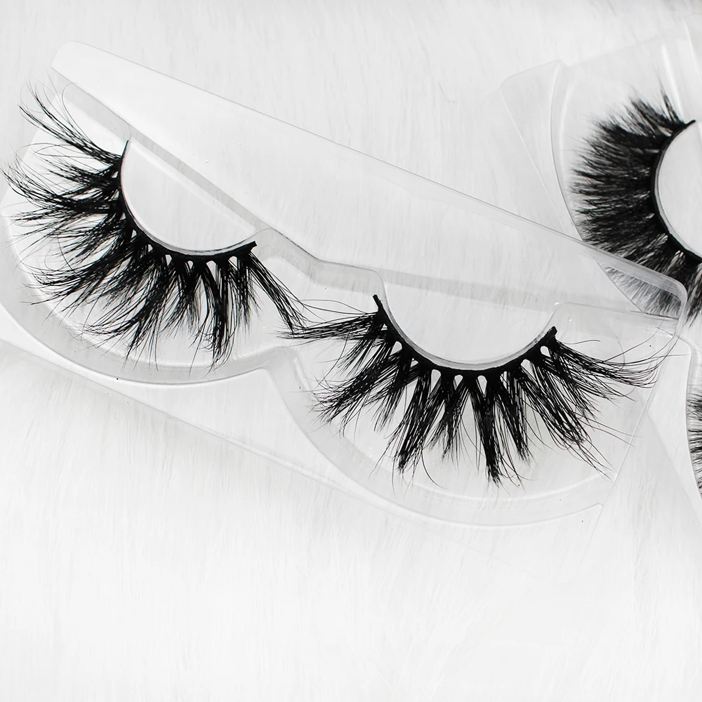 

5D Lashes High Quality 25mm siberian mink eyelashes 5D false eyelashes, Black