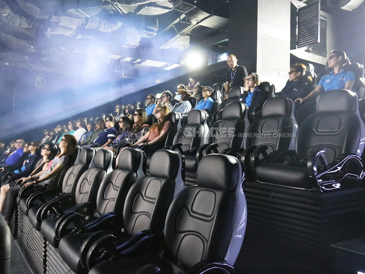 4d 5d Luxury Red Theater Seating In The Showroom 5d Movie Theatre Seats