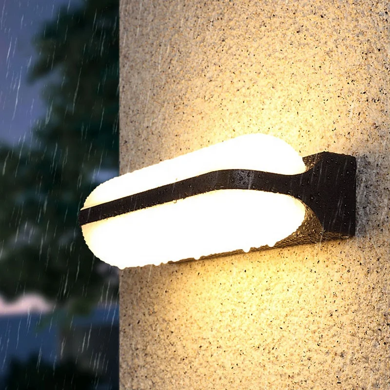 

Foshan Popular Simple Installation Aluminium+PC Ip65 Waterproof Wall Mounted Lamp Wall Light For Outdoor