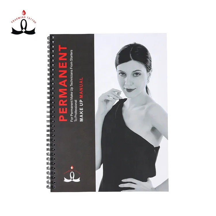 

Lushcolor Professional Permanent Makeup Practice Skin English Practice Book for PMU Microblading Training