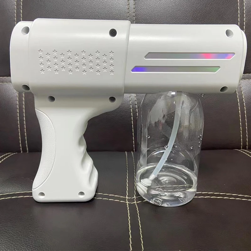 

USB Electric Sanitizer Sprayer Nano Steam Uv Disinfection Machine Atomizer T06 Nano Spray Gun White