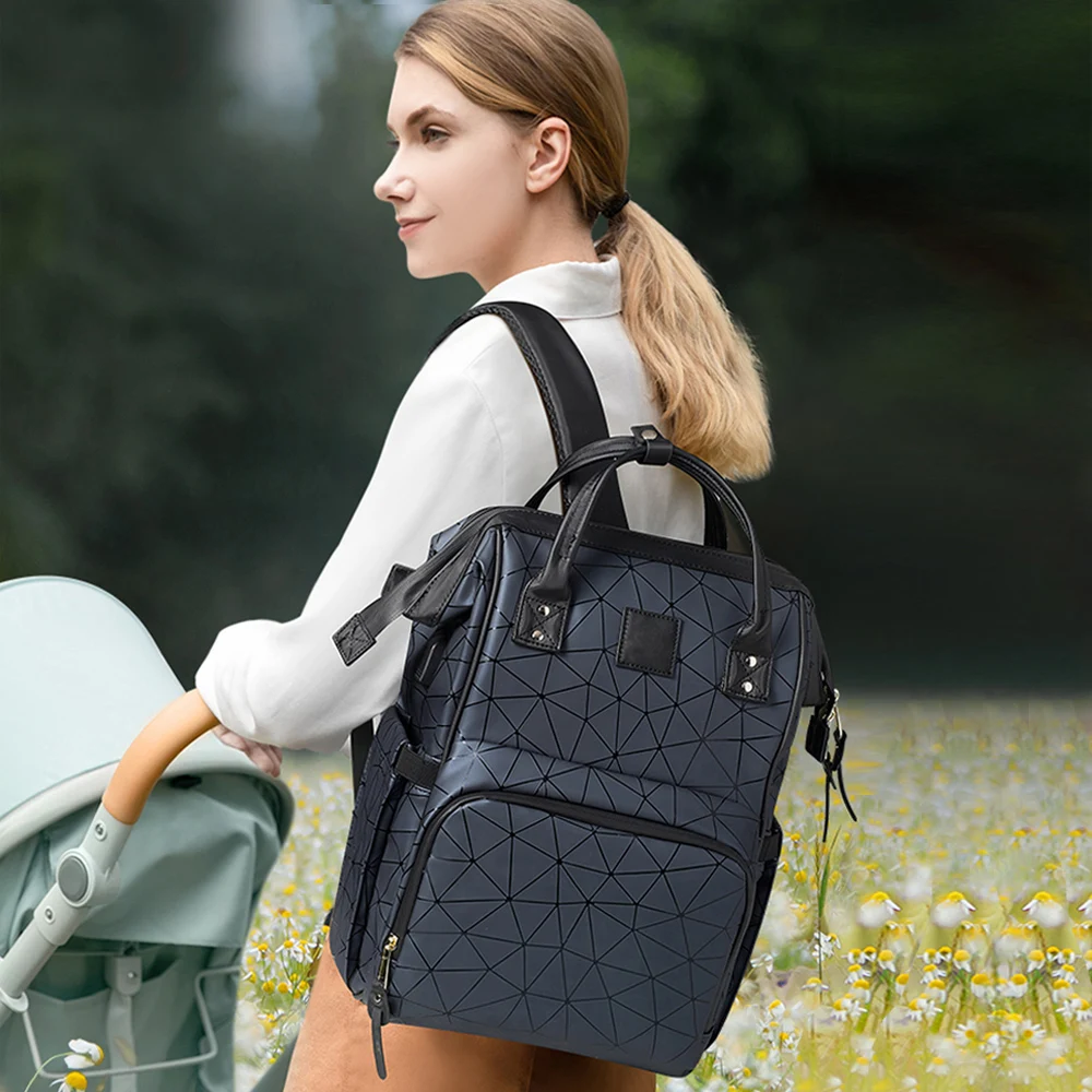 

2021 New Arrival Multi-function Water-proof Oil-proof Mommy Diaper Bag With Large Capacity Storage