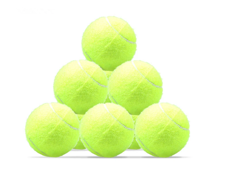 
Cheap Fluorescent Green Natural Rubber Professional Training Tennis Balls 