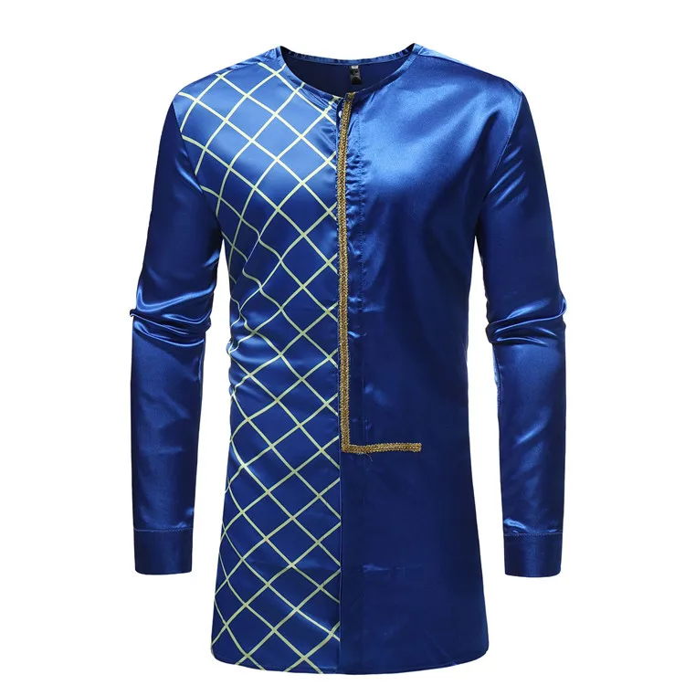 

Hot selling mens polyester African wear clothing men dashiki shirts, 3 colors