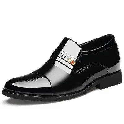 

New men's dress shoes business casual fashion pointy slip-on a hair casual shoes