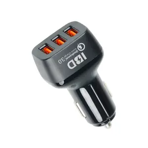IBD Three Port QC3.0 Fast Charging Car Charger