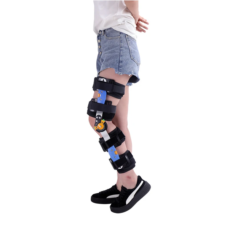 

High quality support knee brace orthopedic leg support for fracture rehabilitation, Black