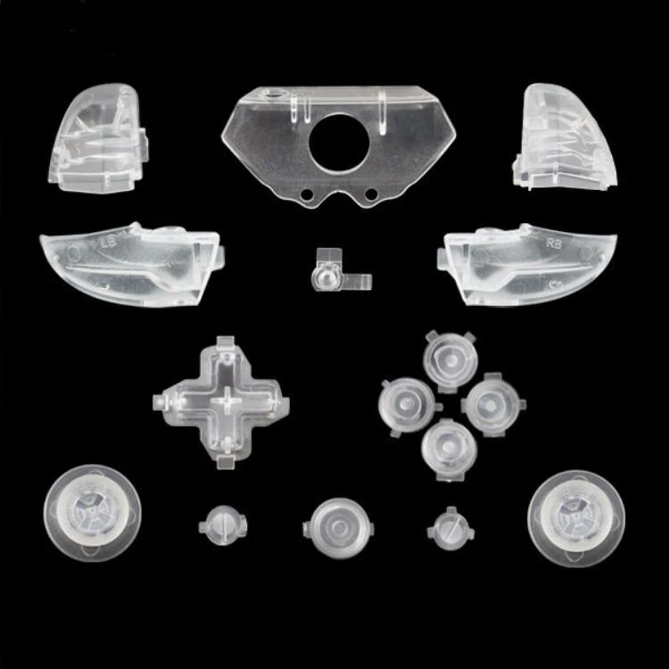 

Full Buttons ABXY Trigger Custom Button Mod Set for XBOX One Controller Clear Buttons, Transparent