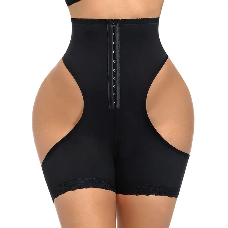 

Women Sexy Butt Lifter Control Panties Seamless High Waist Tummy Control Enhance Hip Shaper Butt Lifter Shapewear, Black, apricot