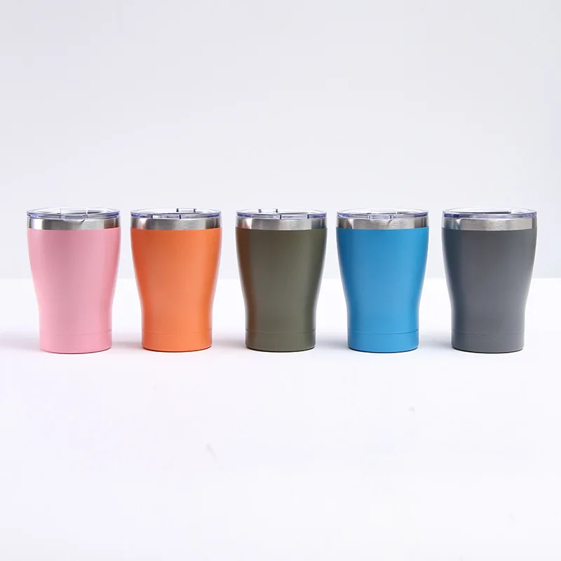 

12oz mini kid toddler reusable milk cups travel coffee mugs with slide lids stainless steel kids tumbler with straw, Based pantone color number
