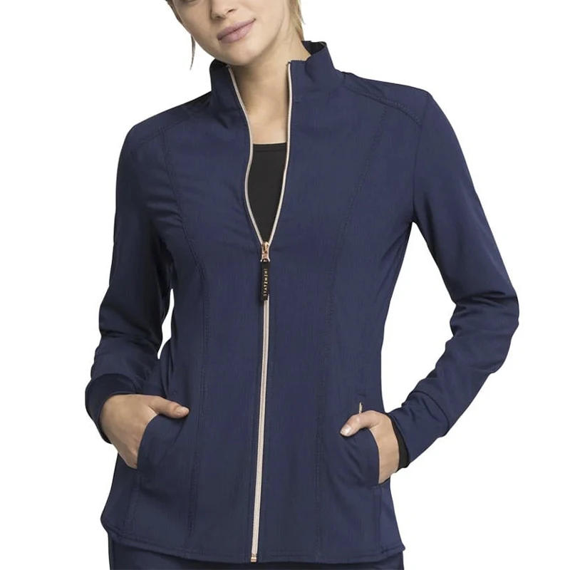 

High Quality Women's Zip Up Front Nurse Uniform Warm up Nurse Scrub Jackets, Customized